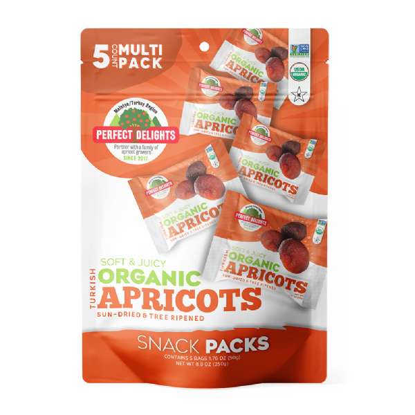 Soft & Juicy Organic Apricots 5x50g